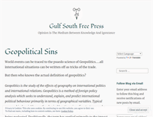 Tablet Screenshot of gulfsouthfreepress.wordpress.com