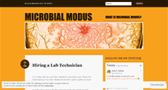 Desktop Screenshot of microbialmodus.wordpress.com