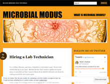 Tablet Screenshot of microbialmodus.wordpress.com