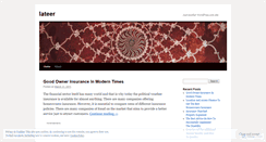 Desktop Screenshot of lateer.wordpress.com