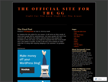 Tablet Screenshot of cpgreengovernment.wordpress.com