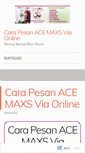 Mobile Screenshot of carapesanacemaxsviaonline.wordpress.com