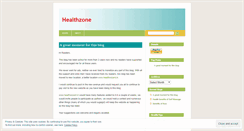 Desktop Screenshot of healthzone.wordpress.com