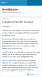 Mobile Screenshot of healthzone.wordpress.com