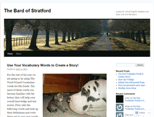 Tablet Screenshot of bardofstratford.wordpress.com