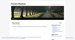 Desktop Screenshot of pionierswestkust.wordpress.com