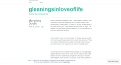 Desktop Screenshot of gleaningsinloveoflife.wordpress.com