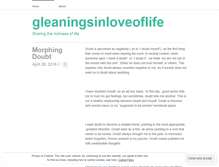 Tablet Screenshot of gleaningsinloveoflife.wordpress.com