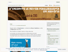 Tablet Screenshot of novospesquisadores2010.wordpress.com