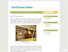 Tablet Screenshot of kartonpapergallery.wordpress.com