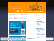 Tablet Screenshot of fifthline.wordpress.com