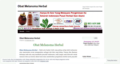 Desktop Screenshot of obatmelanomaherbalblog.wordpress.com