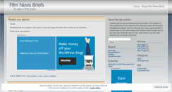 Desktop Screenshot of filmnewsbriefs.wordpress.com