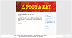 Desktop Screenshot of postaday.wordpress.com