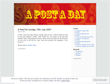 Tablet Screenshot of postaday.wordpress.com