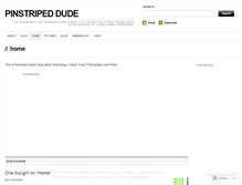 Tablet Screenshot of pinstripeddude.wordpress.com