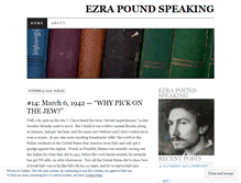 Tablet Screenshot of ezrapoundspeaks.wordpress.com