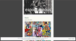 Desktop Screenshot of espontaneous.wordpress.com
