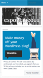 Mobile Screenshot of espontaneous.wordpress.com