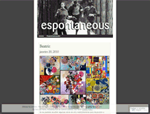 Tablet Screenshot of espontaneous.wordpress.com