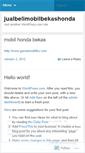 Mobile Screenshot of mobilbekashonda.wordpress.com