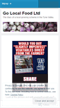 Mobile Screenshot of golocalfoodltd.wordpress.com