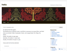Tablet Screenshot of hwbc.wordpress.com