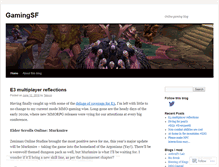 Tablet Screenshot of gamingsf.wordpress.com