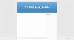 Desktop Screenshot of nikkibenz.wordpress.com