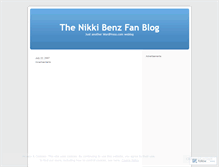 Tablet Screenshot of nikkibenz.wordpress.com