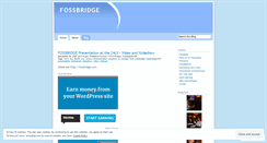 Desktop Screenshot of fossbridge.wordpress.com