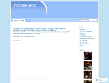 Tablet Screenshot of fossbridge.wordpress.com