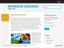 Tablet Screenshot of empoweringconsumers.wordpress.com