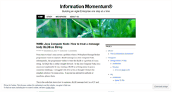 Desktop Screenshot of informationmomentum.wordpress.com