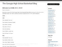 Tablet Screenshot of georgiahighschoolbasketball.wordpress.com