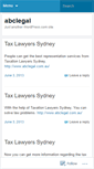 Mobile Screenshot of abclegal.wordpress.com