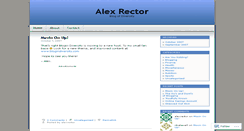 Desktop Screenshot of alexrector.wordpress.com