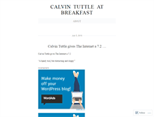 Tablet Screenshot of calvintuttle.wordpress.com