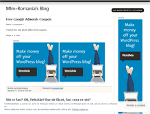 Tablet Screenshot of mlm4romania.wordpress.com