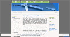 Desktop Screenshot of 30thingsby30.wordpress.com