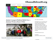 Tablet Screenshot of obamabiden08.wordpress.com