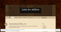 Desktop Screenshot of latinforaddicts.wordpress.com