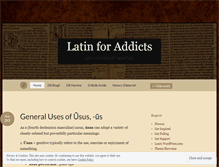 Tablet Screenshot of latinforaddicts.wordpress.com