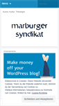 Mobile Screenshot of marburgersyndikat.wordpress.com