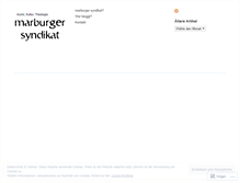 Tablet Screenshot of marburgersyndikat.wordpress.com