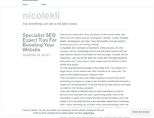 Tablet Screenshot of nicolekli.wordpress.com