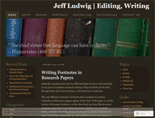 Tablet Screenshot of jeffludwig.wordpress.com