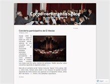 Tablet Screenshot of corodivertimento.wordpress.com