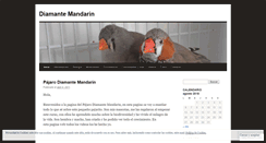 Desktop Screenshot of pajarodiamantemandarin.wordpress.com