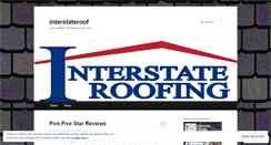 Desktop Screenshot of interstateroof.wordpress.com